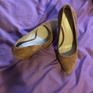 Camel Velvet Heels